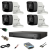 Sistem supraveghere video ultra profesional Hikvision 4 camere Ultra HD 8MP 4K, DVR 4 canale, full accesorii, live internet SafetyGuard Surveillance