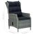 Set mobilier exterior cu perne, 7 piese, gri deschis, poliratan GartenMobel Dekor