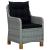 Set mobilier de exterior cu perne,9 piese,gri deschis,poliratan GartenMobel Dekor