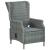 Set mobilier de exterior cu perne,9 piese,gri deschis,poliratan GartenMobel Dekor