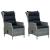 Set mobilier de exterior cu perne,9 piese,gri deschis,poliratan GartenMobel Dekor