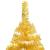 Brad de Crăciun pre-iluminat cu set globuri, auriu, 240 cm, PET GartenMobel Dekor