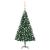 Brad Crăciun pre-iluminat cu set globuri, verde, 120 cm, PVC GartenMobel Dekor