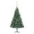 Brad Crăciun pre-iluminat cu set globuri, verde, 180 cm, PVC GartenMobel Dekor