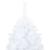 Brad Crăciun pre-iluminat artificial set globuri alb 150 cm PVC GartenMobel Dekor