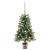 Brad Crăciun pre-iluminat artificial, set globuri, verde, 90 cm GartenMobel Dekor