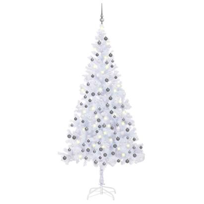 Brad de Crăciun pre-iluminat cu set globuri, 210 cm, 910 ramuri GartenMobel Dekor