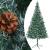 Brad Crăciun artificial pre-iluminat globuri/conuri pin 210 cm GartenMobel Dekor
