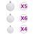 Brad Crăciun pre-iluminat artificial set globuri alb 150 cm PVC GartenMobel Dekor
