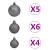 Brad Crăciun pre-iluminat artificial set globuri alb 180 cm PVC GartenMobel Dekor