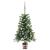 Brad Crăciun pre-iluminat artificial, set globuri, verde, 90 cm GartenMobel Dekor
