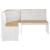 Set mobilier bucătărie „REINE”, 3piese, maro miere&alb lemn pin GartenMobel Dekor