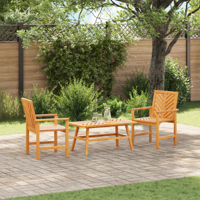 Set lounge grădină 3 piese lemn masiv acacia GartenMobel Dekor