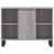 Set mobilier de baie, 3 piese, gri sonoma, lemn prelucrat GartenMobel Dekor