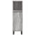 Set mobilier de baie, 3 piese, gri sonoma, lemn prelucrat GartenMobel Dekor