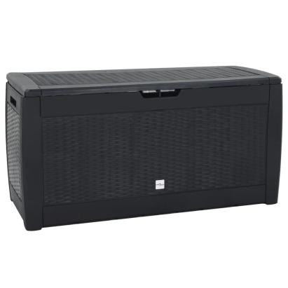 Ladă depozitare de grădină antracit 119x48x60 cm polipropilenă GartenMobel Dekor