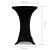 Husă de masă cu picior Ø70 cm, 2 buc., negru, elastic GartenMobel Dekor
