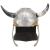 Coif de viking fantezie, jocuri de rol, argintiu, oțel GartenMobel Dekor