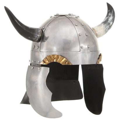 Coif de viking fantezie, jocuri de rol, argintiu, oțel GartenMobel Dekor