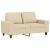 Set de canapele, 3 piese, crem, material GartenMobel Dekor