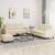 Set de canapele, 3 piese, crem, material GartenMobel Dekor