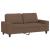 Set de canapele, 3 piese, maro, textil GartenMobel Dekor