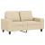 Set de canapele, 3 piese, crem, material GartenMobel Dekor