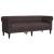 Set canapele, 3 piese, maro închis, material textil GartenMobel Dekor