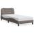 Cadru de pat cu LED fără saltea Taupe 90x200 cm Material GartenMobel Dekor