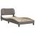 Cadru de pat cu LED fără saltea Taupe 90x200 cm Material GartenMobel Dekor