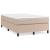 Pat box spring cu saltea, cappuccino, 120x190cm piele ecologică GartenMobel Dekor