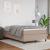 Pat box spring cu saltea, cappuccino, 120x190cm piele ecologică GartenMobel Dekor