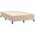 Pat box spring cu saltea, cappuccino, 120x190cm piele ecologică GartenMobel Dekor