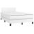 Pat box spring cu saltea, alb, 120x190 cm, piele ecologică GartenMobel Dekor