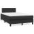 Pat box spring cu saltea, negru, 120x190 cm, piele ecologică GartenMobel Dekor
