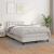 Pat box spring cu saltea, alb, 120x190 cm, piele ecologică GartenMobel Dekor