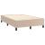 Pat box spring cu saltea, cappuccino, 120x190cm piele ecologică GartenMobel Dekor