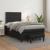 Pat box spring cu saltea, negru, 120x190 cm, piele ecologică GartenMobel Dekor