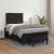 Pat box spring cu saltea, negru, 120x190 cm, piele ecologică GartenMobel Dekor