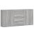 Dulapuri, 3 buc., gri sonoma, 60x31x84 cm, lemn prelucrat GartenMobel Dekor