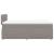 Pat box spring cu saltea, gri taupe, 120x200 cm, textil GartenMobel Dekor