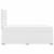 Pat box spring cu saltea, alb, 120x190 cm, piele ecologică GartenMobel Dekor