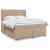 Pat box spring cu saltea, cappuccino, 180x200cm piele ecologică GartenMobel Dekor