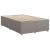 Pat box spring cu saltea, gri taupe, 120x200 cm, textil GartenMobel Dekor