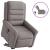 Fotoliu electric rabatabil cu ridicare, gri taupe, textil GartenMobel Dekor