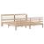 Cadru de pat cu tăblie, 180x200 cm, lemn masiv de pin GartenMobel Dekor