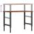 Banc lucru maro 100x60x(71,5-98)cm lemn masiv stejar dreptunghi GartenMobel Dekor