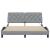Cadru de pat cu LED fără saltea Gri deschis 160x200 cm Material GartenMobel Dekor