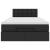 Cadru pat otoman cu saltea neagră 120x190 cm piele artificială GartenMobel Dekor