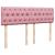 Cadru de pat otoman cu saltea roz 140x200cm catifea GartenMobel Dekor
